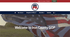 Desktop Screenshot of ironcountygop.org